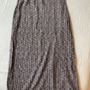 A&F XS gray midi skirt